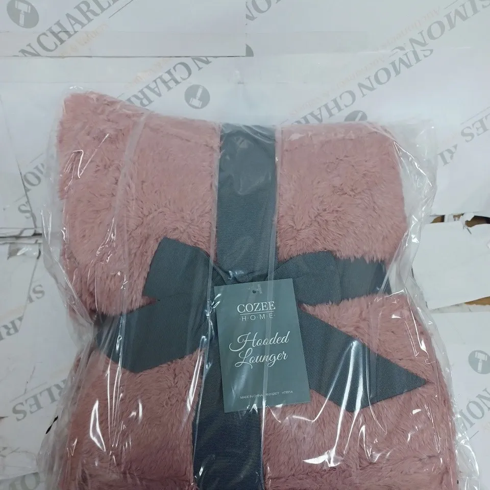 COZEE HOME FLUFFY LONGLINE HOODED LOUNGER