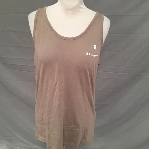 CHAMPION MEN'S AMERICAN CLASSICS VEST TAUPE SIZE LARGE