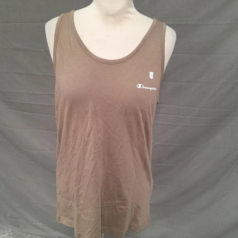 CHAMPION MEN'S AMERICAN CLASSICS VEST TAUPE SIZE LARGE