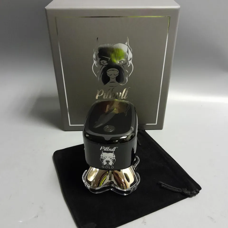 BOXED PITBULL SKULL SHAVE GOLD PRO