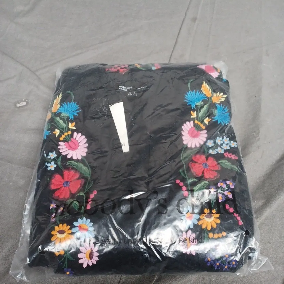 NOBODYS CHILD STARLIGHT MIDAXI DRESS EMBRIODED - UK 8