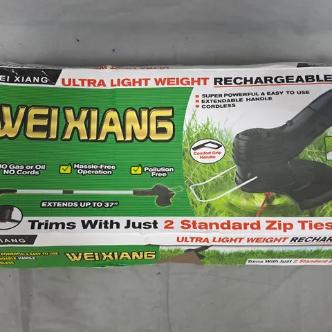WEI XIANG ULTRA LIGHT WEIGHT RECHARGEABLE GARDEN TRIMMER – BOXED