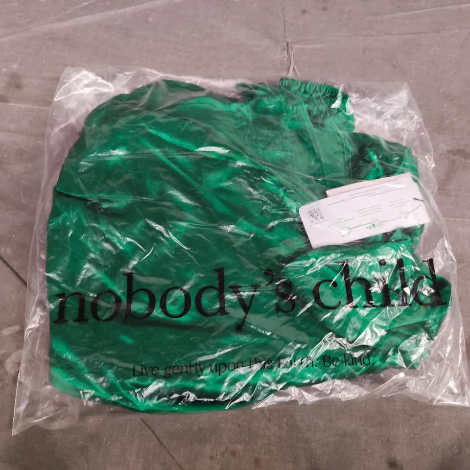 BAGGED NOBODYS CHILD ALLURA MIDI DRESS PLAIN IN OCCASION GREEN - UK 18