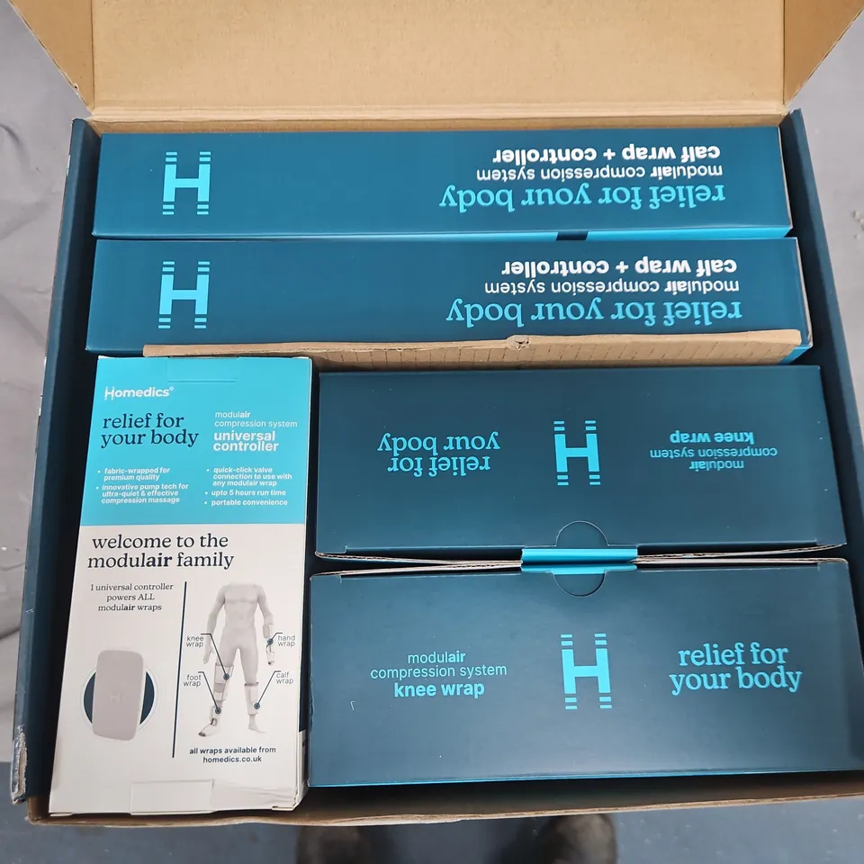 HOMEDICS MODULAR COMPRESSION SYSTEM CALF & KNEE STARTER KIT – BOXED