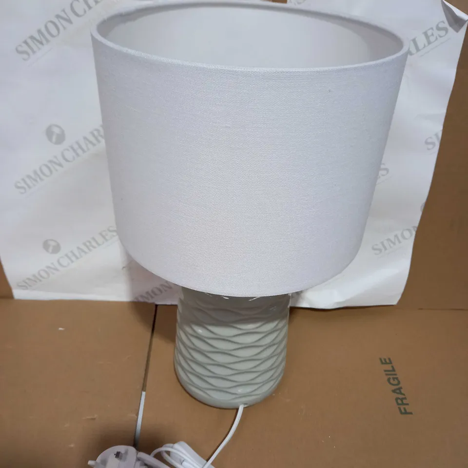 JOHN LEWIS ANNIE CERAMIC TABLE LAMP, GREY