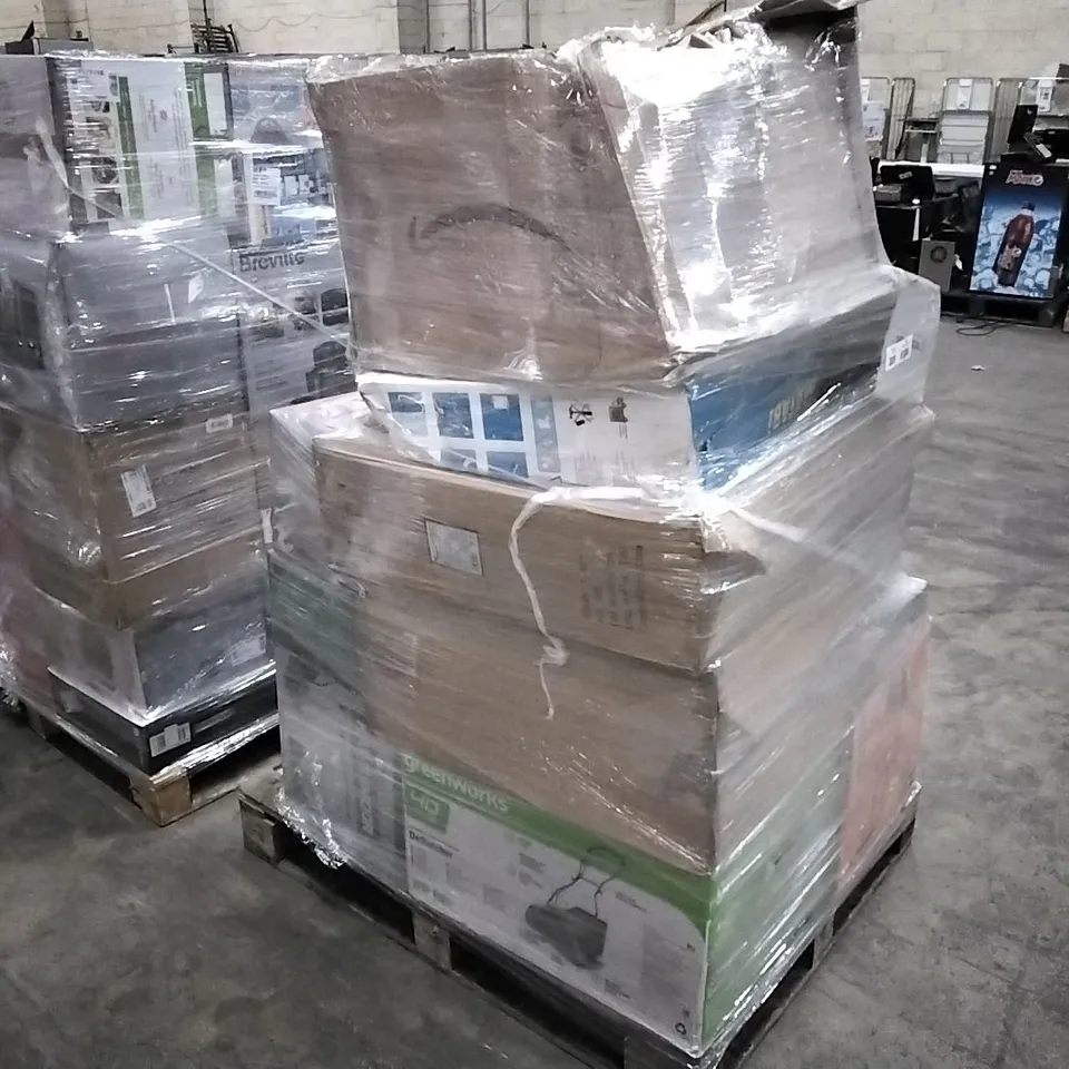PALLET OF APPROXIMATELY 17 UNPROCESSED RAW RETURN HOUSEHOLD AND ELECTRICAL GOODS TO INCLUDE;
