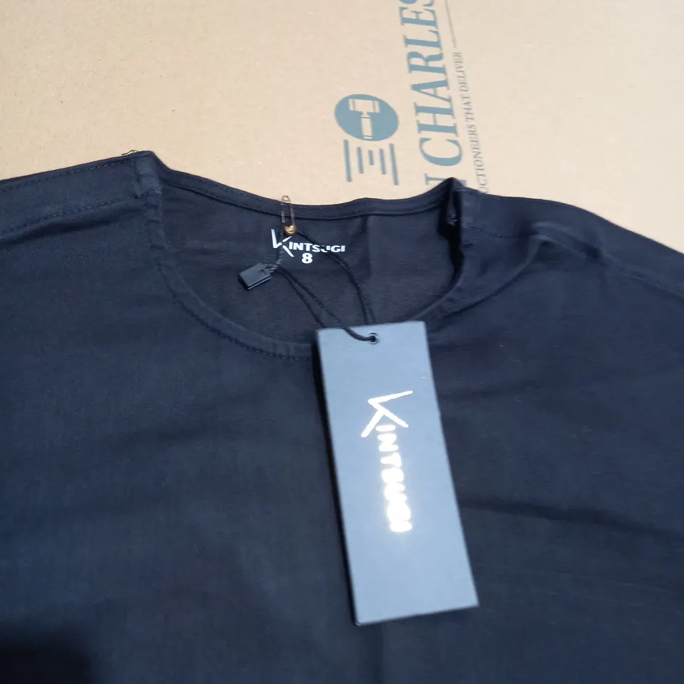 BOX OF APPROXIMATELY 15 KINTSUGI CROP TOP IN BLACK SIZES RANGING 8-20