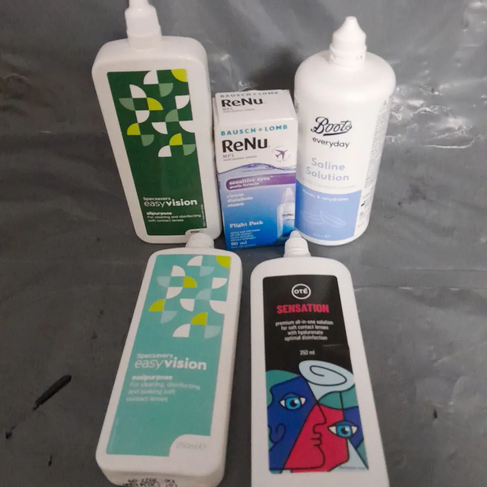 APPROXIMATELY 20 ASSORTED CONTACT LENS SOLUTIONS - COLLECTION ONLY