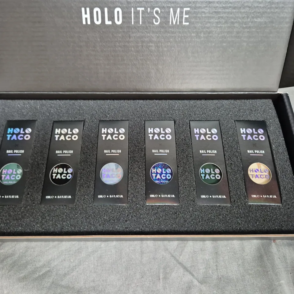 HOLO TACO 6 PIECE NAIL POLISH SET ASSORTED COLOURS