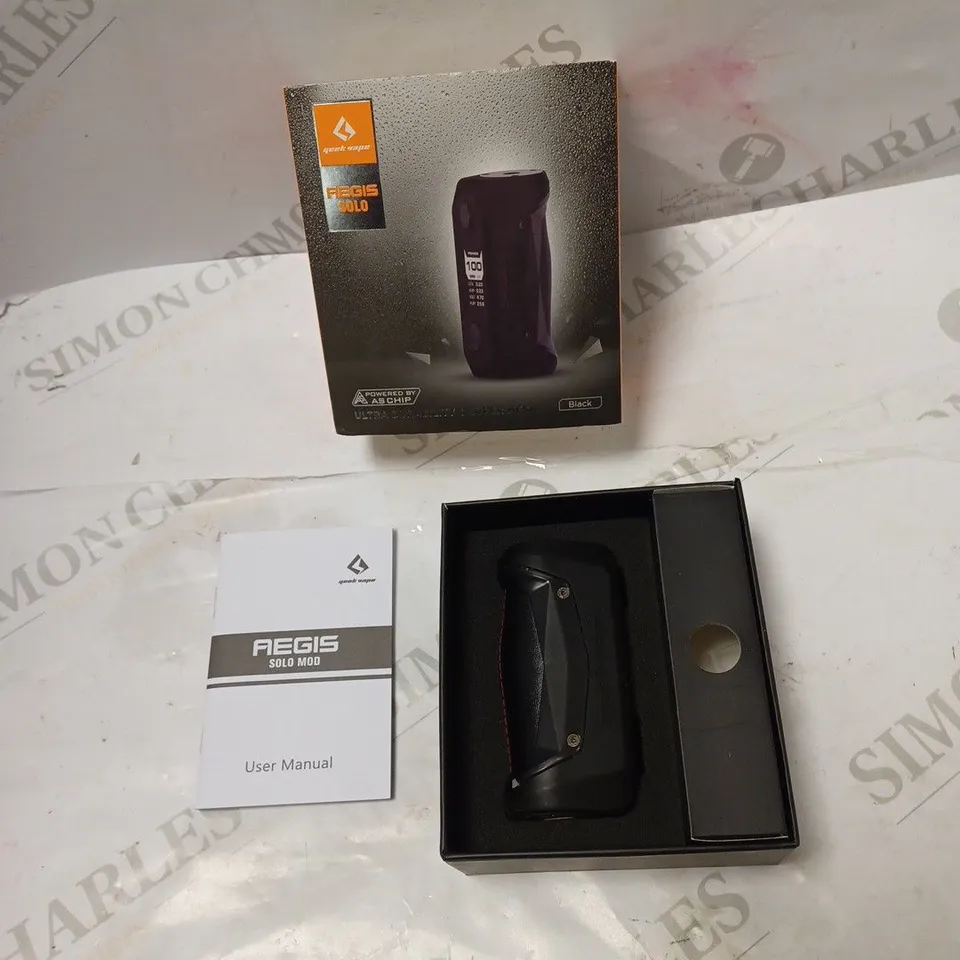 BOXED GEEKVAPE AEGIS SOLO WITH MANUAL