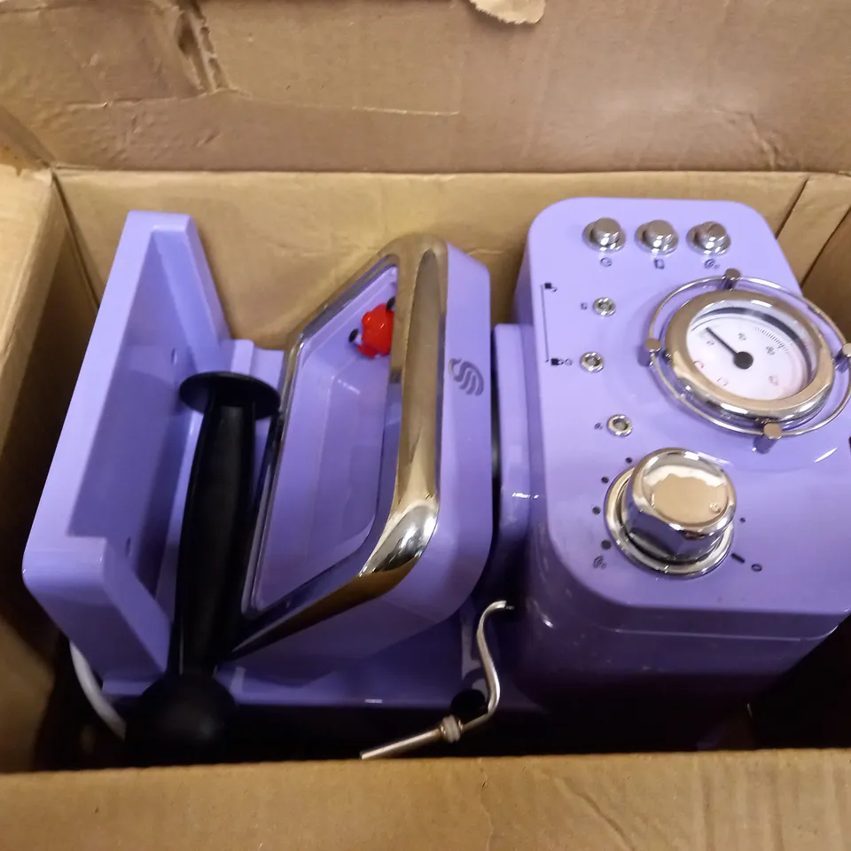SWAN RETRO PUMP ESPRESSO MACHINE - PURPLE