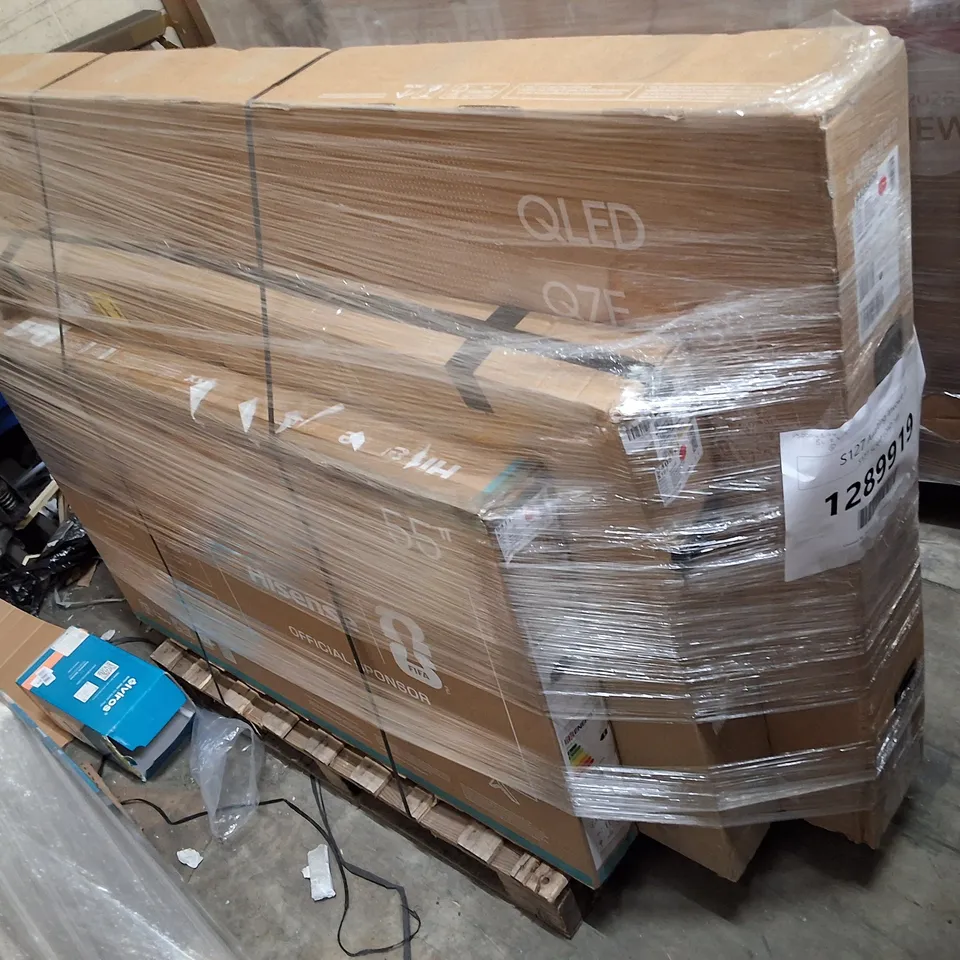 PALLET CONTAINING 6 ASSORTED DAMAGED TVS