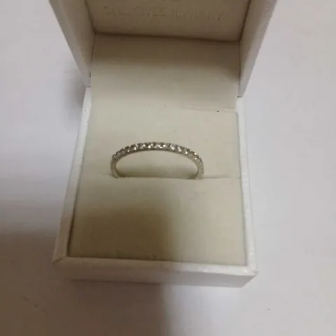 DIAMONIQUE 0.9CT TW HALO RING SET STERLING SILVER 