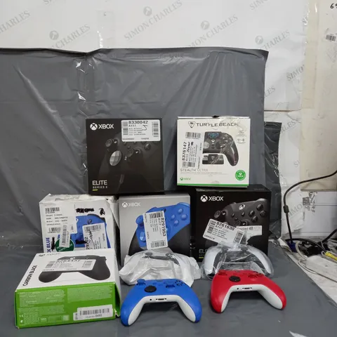 10 ASSORTED GAMING CONTROLLERS TO INCLUDE PLAYSTATION AND XBOX