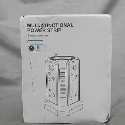 MULTIFUNCTIONAL POWER STRIP SURGE PROTECTOR – 8 OUTLETS