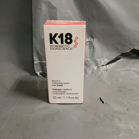 SEALED K18 LEAVE-IN MOLECULAR REPAIR HAIR MASK 50ML