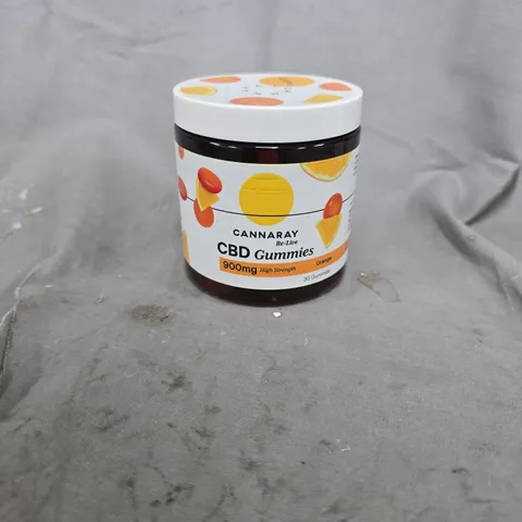 Cannaray CBD Gummies – Orange flavour, 900mg High Strength, 30 Gummies