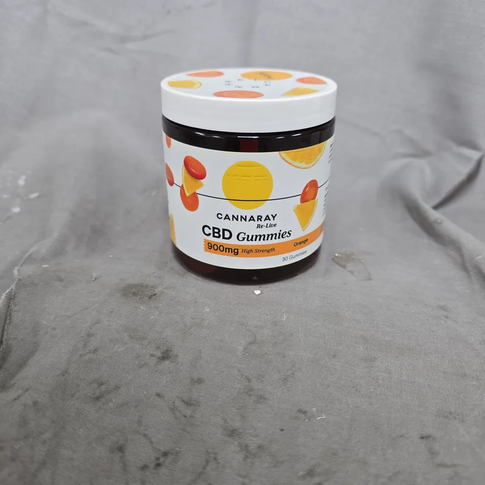 Cannaray CBD Gummies – Orange flavour, 900mg High Strength, 30 Gummies