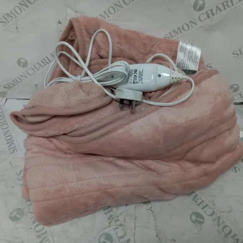 BOXED COZEE HOME HEATED BLANKET IN PINK