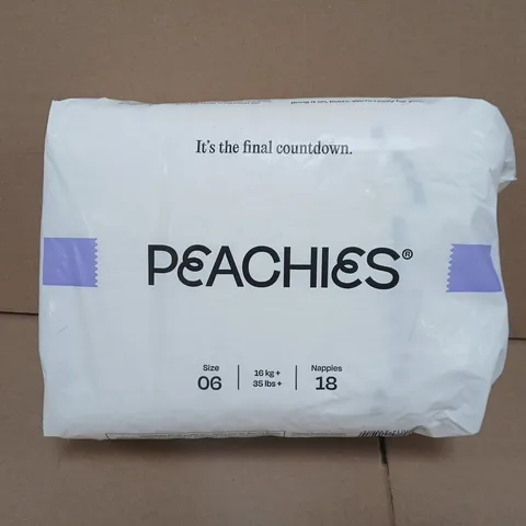PEACHIES PACK OF 18 NAPPIES SIZE 6