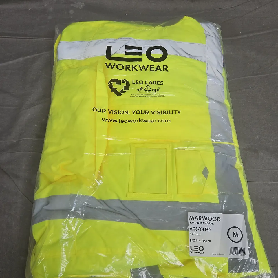 BAGGED LEO WORKWEAR MARWOOD SUPERIOR ANORAK IN YELLOW (A03-Y-LEO) - MEDIUM