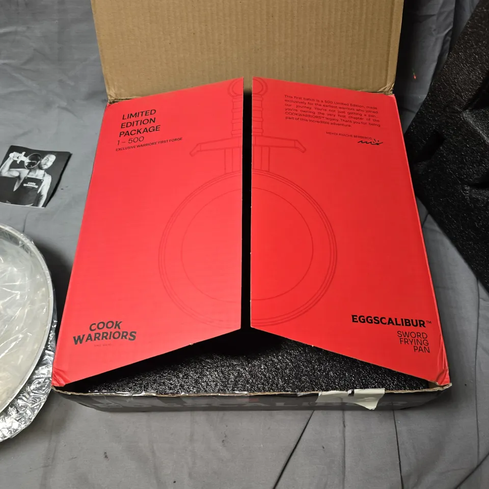 EGGSCALIBUR SWORD FRYING PAN – LIMITED EDITION 1 OF 500, COOK WARRIORS