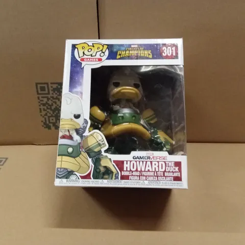 BOXED FUNKO POP MARVEL CONTEST OF CHAMPIONS 301 HOWARD THE DUCK BOBBLE-HEAD