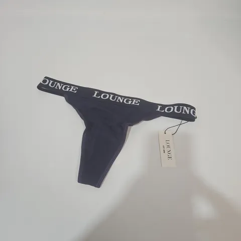 LOUNGE BAMBOO TRIANGLE THONG - NAVY - S