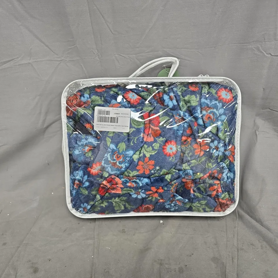 OUTLET SARA BY SARA DAVIES SHERPA HEATED THROW WITH 9 HEAT SETTINGS