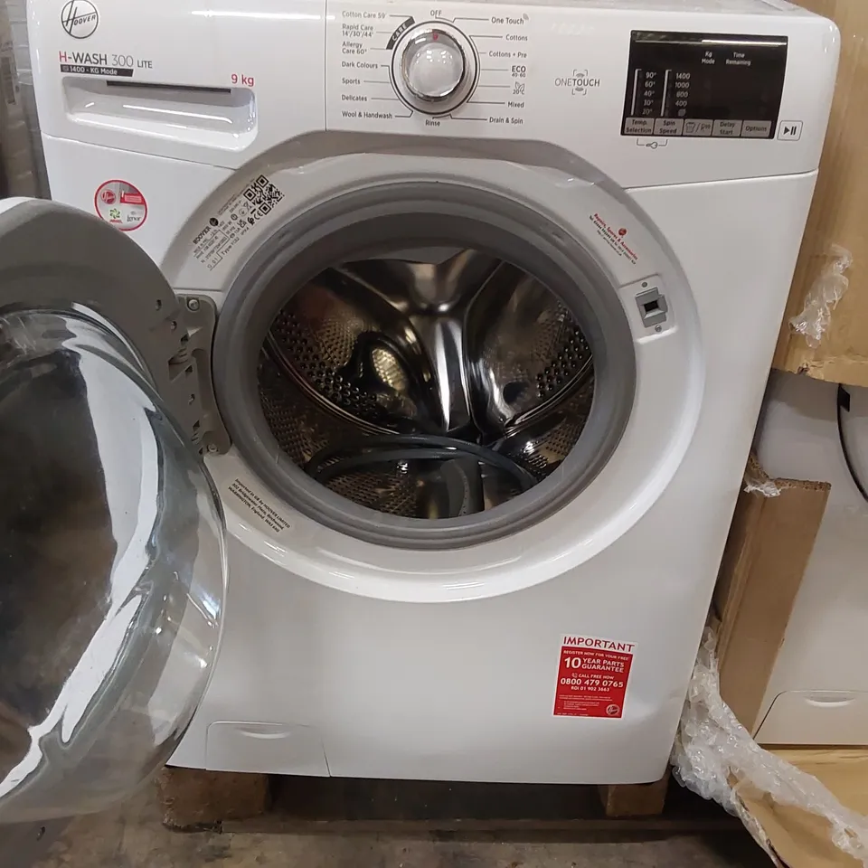 HOOVER H3W492DE/1-80 H-WASH 300 9KG 1400RPM WASHING MACHINE - WHITE