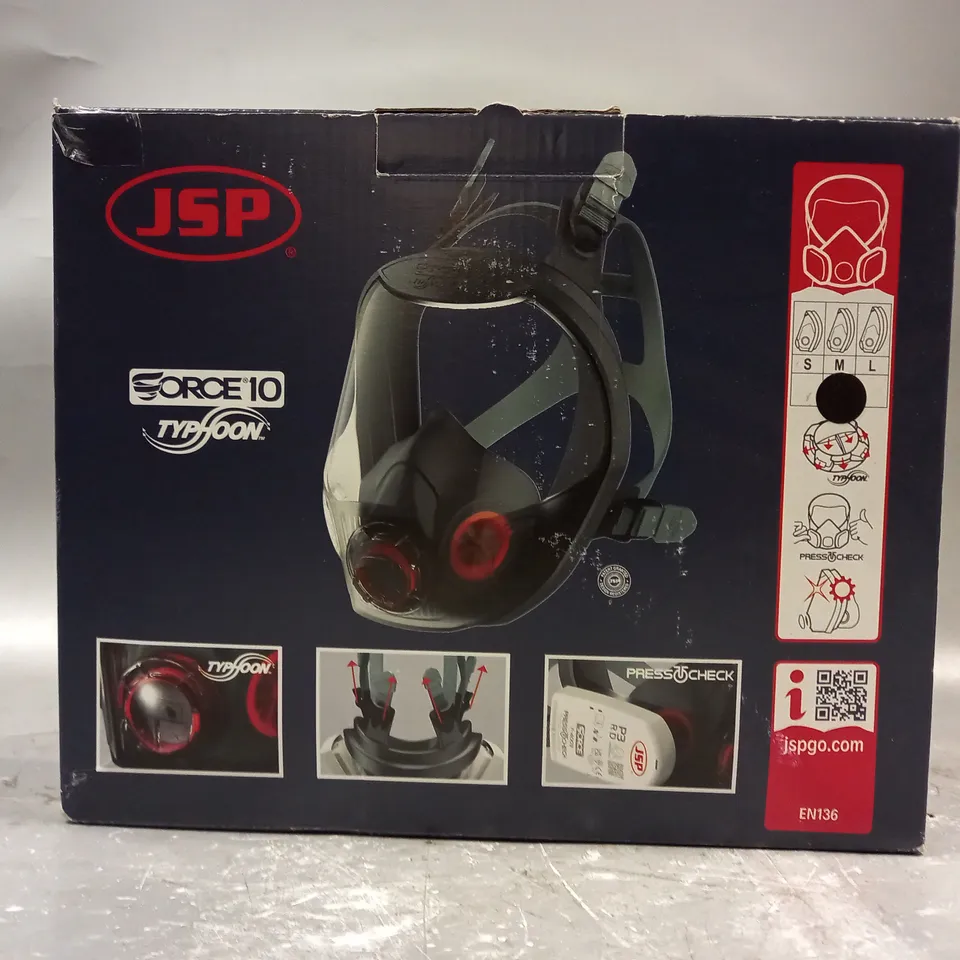 BOXED JSP FORCE 10 TYPHOON FULL FACE RESPIRATOR