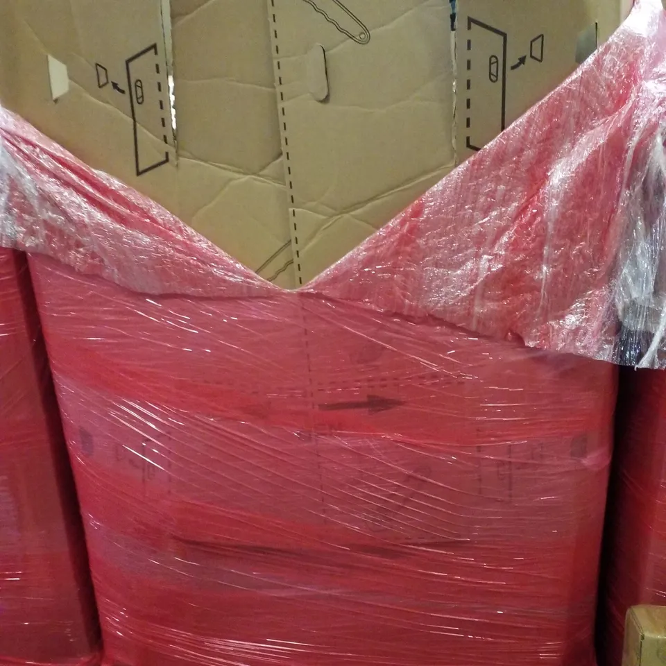 PALLET CONTAINING ASSORTED PRODUCTS INCLUDING TOILET SEAT, 4 ARMS ROTARY AIRER, KING AIR BED, LED AQUARIUM LIGHT & VERTICAL BIKE STAND