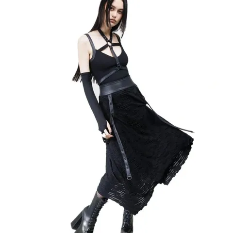 BRAND NEW KILLSTAR - GLOOMARA - BLACK WOMEN'S SKIRT SIZE 4XL