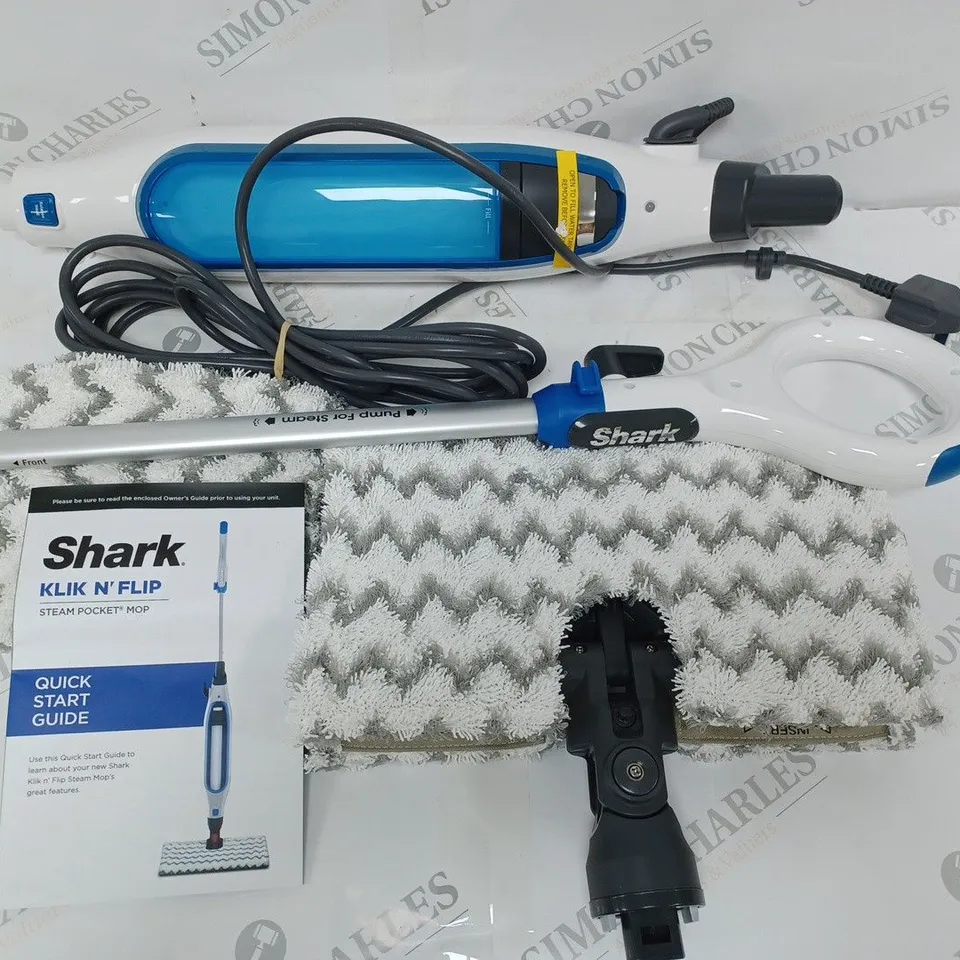 BOXED SHARK KLIK AND FLIP STEAM MOP