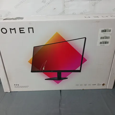 HP OMEN 32Q GAMING MONITOR - 31.5IN QHD (2560 X 1440) 165HZ, 1MS RESPONSE, AMD FREESYNC™ PREMIUM, ADJUSTABLE STAND, PC & CONSOLE COMPATIBLE