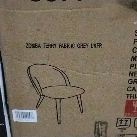 BOXED DUNGORBERRY UPHOLSTERED DINING CHAIR , GREY 