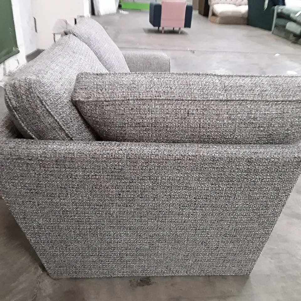 QUALITY DESIGNER CORNER SOFA SECTION - GREY FABRIC 