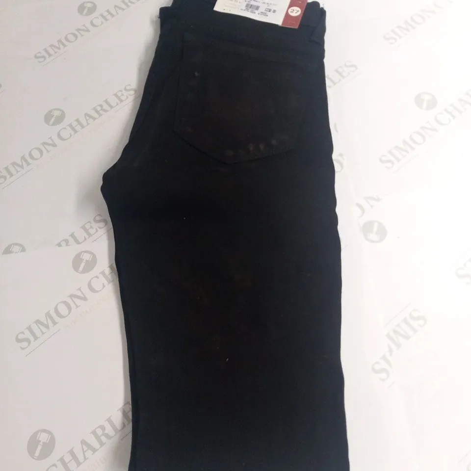 J BRAND PENCIL LEG SLIM FIT BLACK JEANS SIZE 27