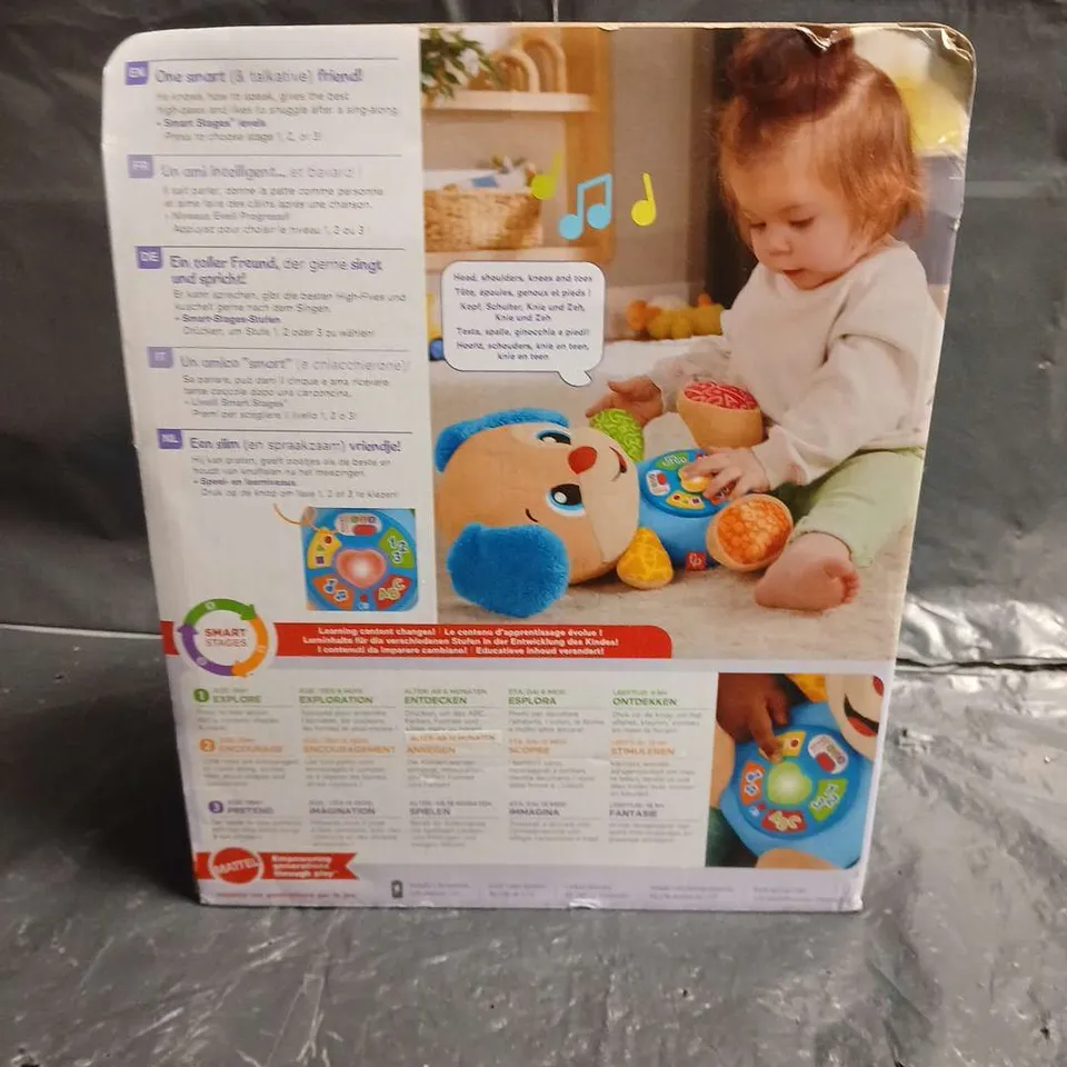 FISHER-PRICE LAUGH & LEARN SMART STAGES PUPPY PLUSH TOY – BOXED