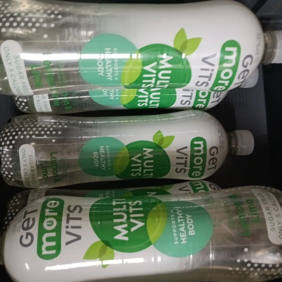 APPROXIMATELY 6 X 1L BOTTLES OF MULTI-VITS LEMON & LIME SPARKLING WATER