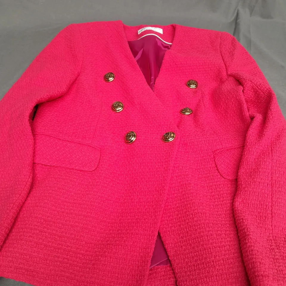 HELENE BERMAN LONDON PINK BLAZER - SIZE 10