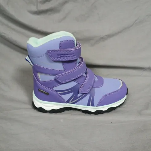 MOUNTAIN WAREHOUSE KIDS' PURPLE WATERPROOF SNOW BOOTS, UK 2 (EU 34 / US 3)