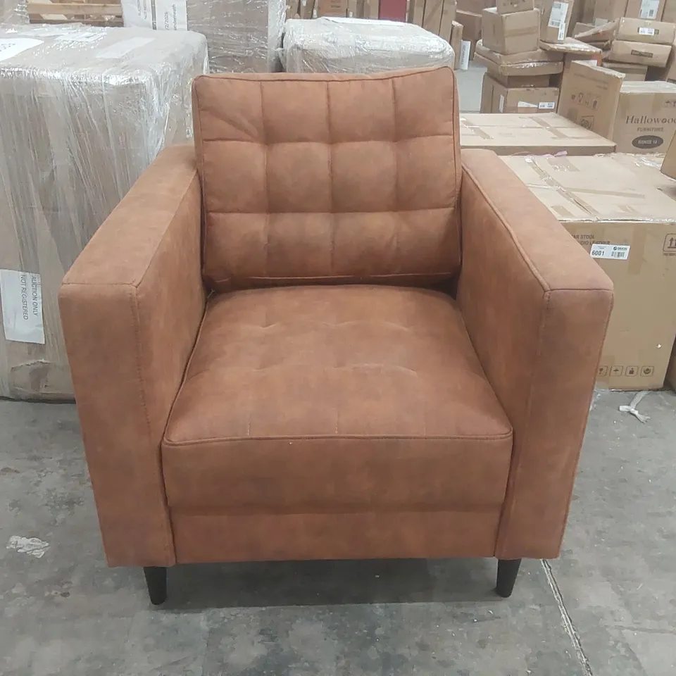 QUALITY DESIGNER UPHOLSTERED ARMCHAIR