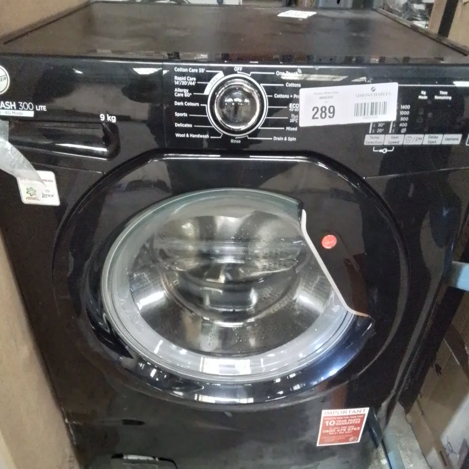 HOOVER H3W492DABB41-80 H-WASH 300 LITE WASHING MACHINE - BLACK 