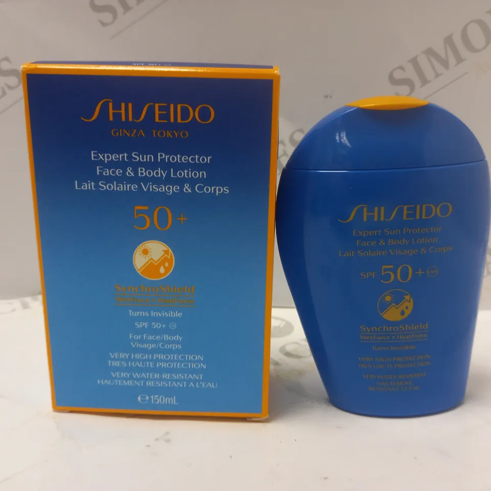 BOXED SHISEIDO SPF 50+ EXPERT SUN PROTECTOR (150ml)