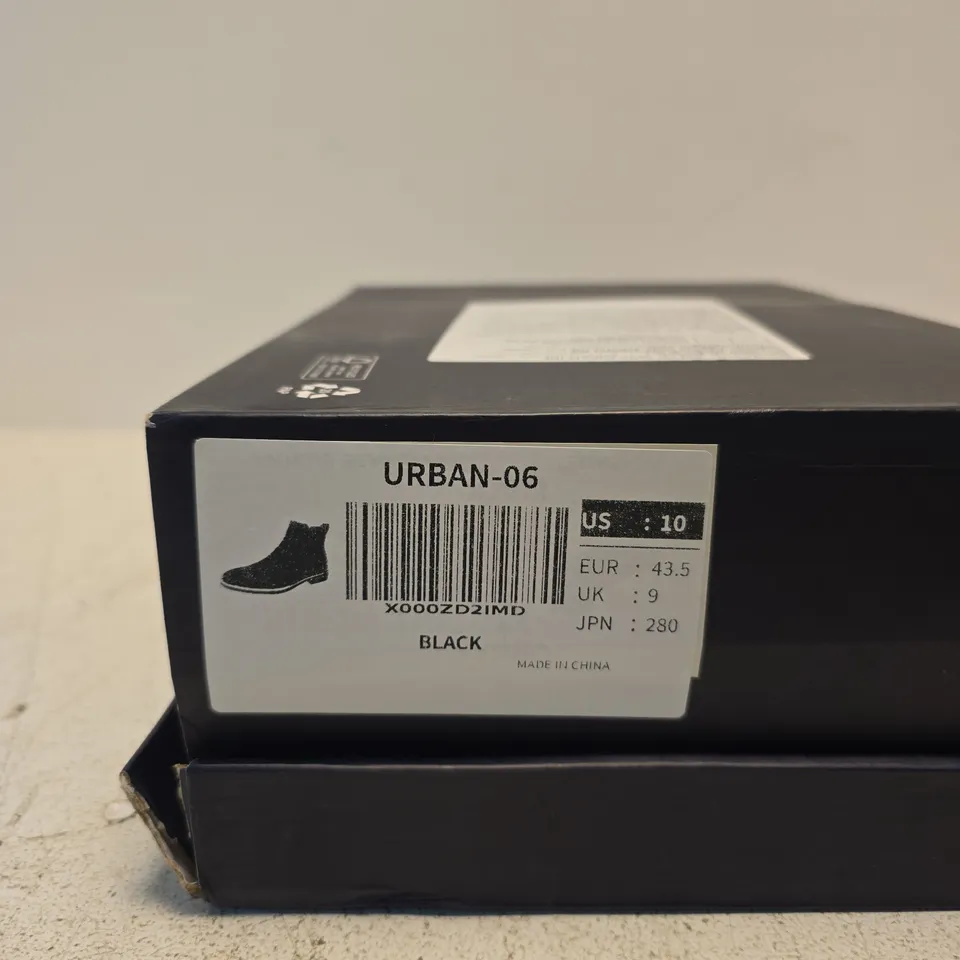 BRUNO MARC URBAN-06 BLACK BOOTS – UK 9
