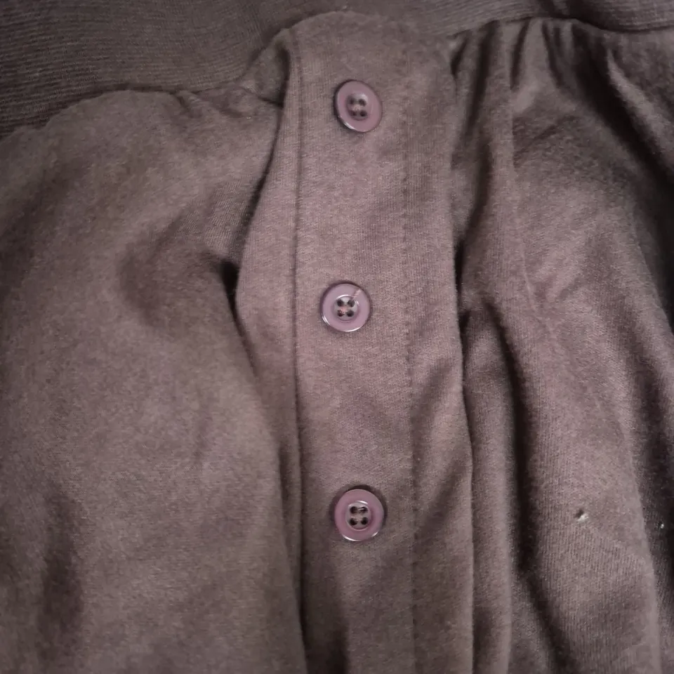 PRETTYLITTLETHING DARK BROWN SUPER SOFT WIDE-LEG TROUSERS, UK 12 (EUR 42, US 10) 