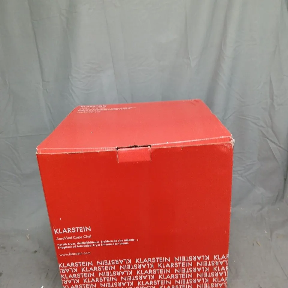 KLARSTEIN AEROVITAL CUBE CHEF HOT AIR FRYER – BLACK