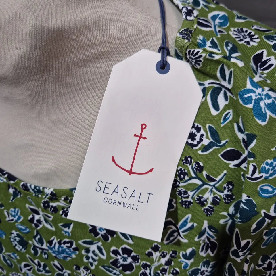 SEASALT CORNWALL TUNIC – SHORE FLORA CREEK FLORAL PRINT, UK 16