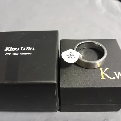 BOXED KING WILL TUNGSTEN RING - SIZE 13